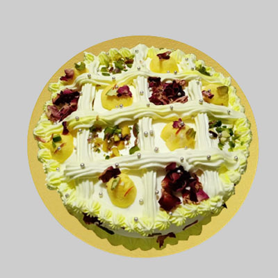 "Delicious Floral Bouquet Design Pineapple Cake - 3 kgs (Code F10) - Click here to View more details about this Product